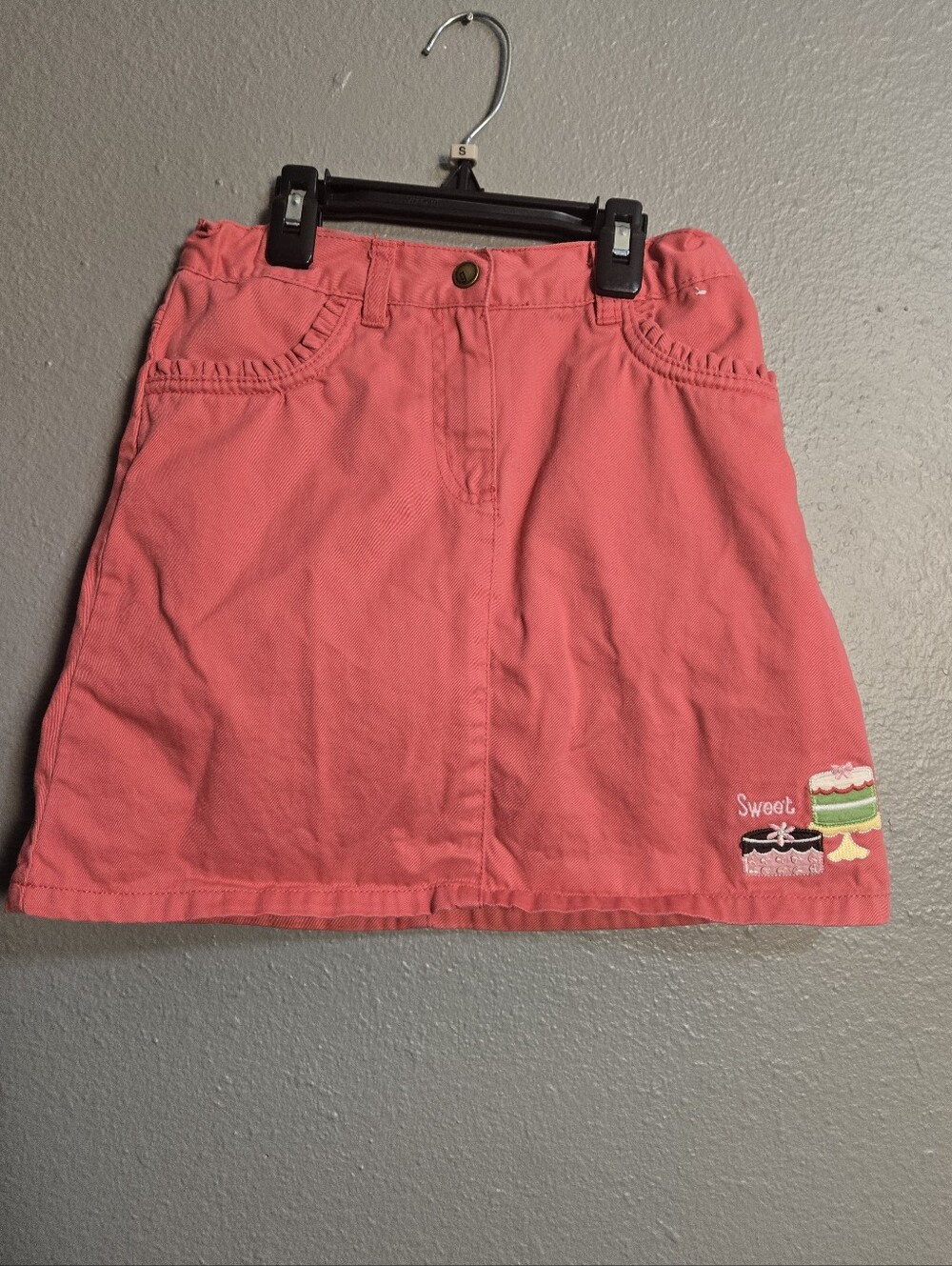 Gymboree Cake Dessert Girl Skirt Size 12 Adjustable Waist/ Shorts Underneath